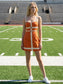 Contrast Trim Bodycon Mini Dress Orange