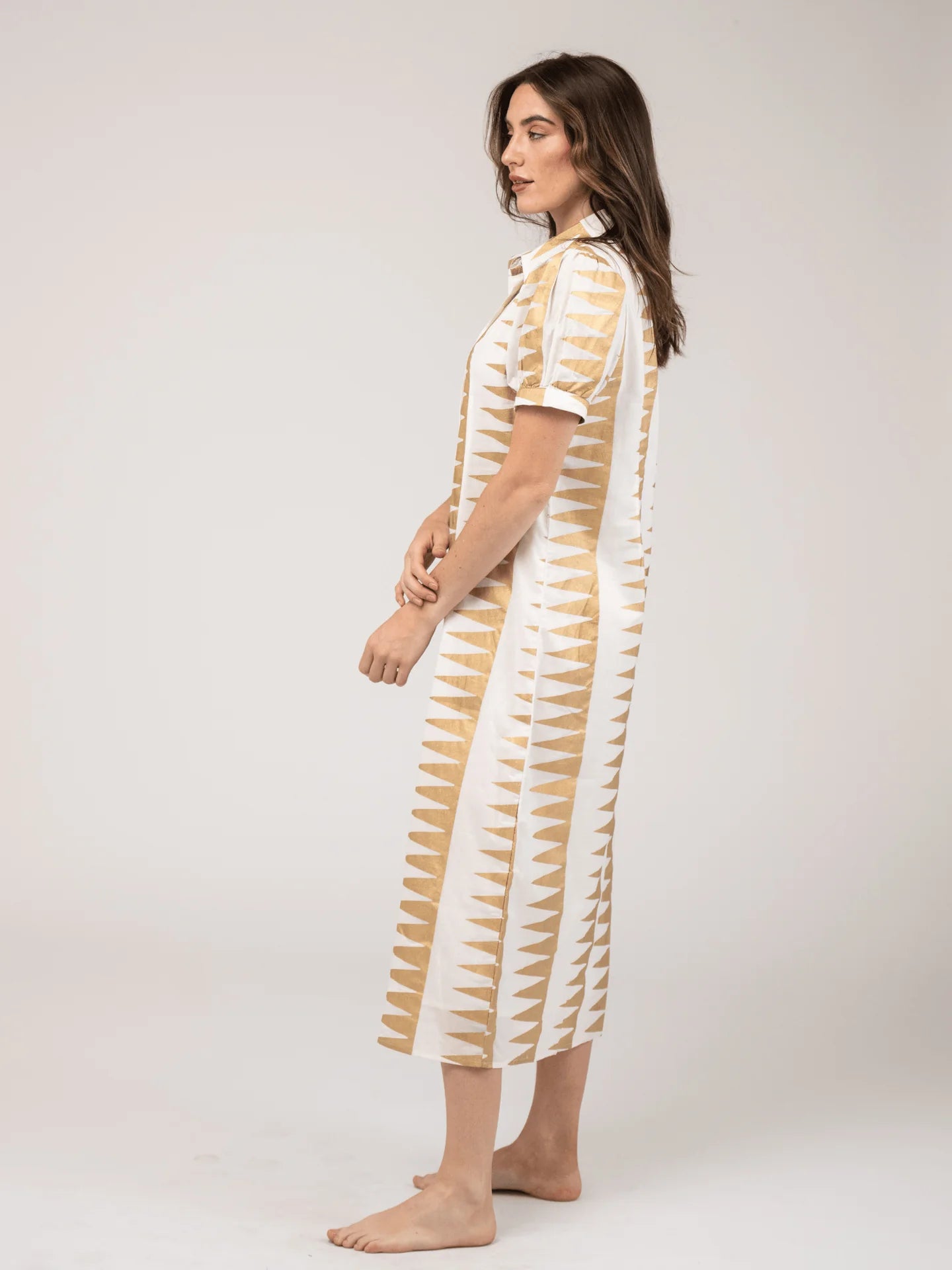 Beau and Ro The Kris Dress Edgy White