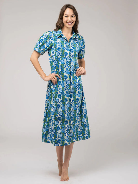 Beau and Ro The Kris Dress Picnic Stripe