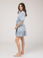 Beau and Ro Monica Dress Blue Swirl