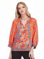 Jade Band Collar Peasant Top Spice Stem