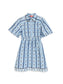 Brooks Avenue Banyan Mini Dress- Cabana Stripe Blue
