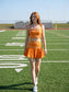 Ric Rac Trim Crop Top & Ruffle Skort Set