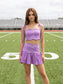 Ric Rac Trim Crop Top & Ruffle Skort Set