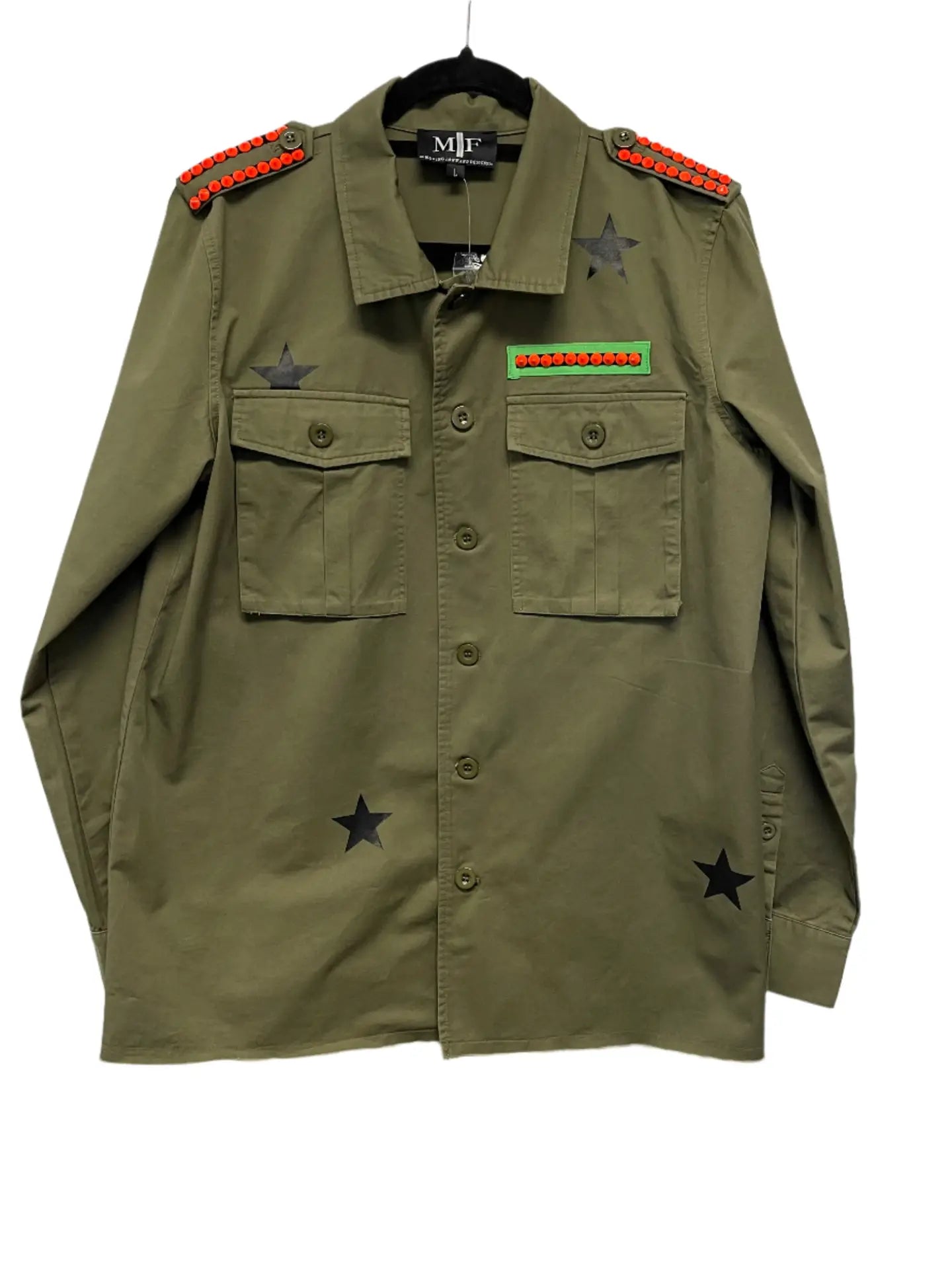 Clemson Tiger Face Army Green Jacket