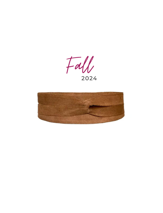 Wrap Belt - Rusty Cognac Suede