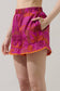 In the Jungle Evel Ruffle Shorts: Magenta