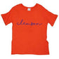 Clemson Script Side Slit Tee