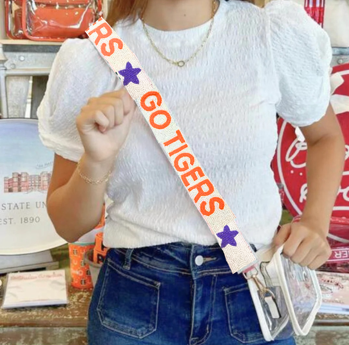 Clemson Go Tigers Purse Strap: Only Strap