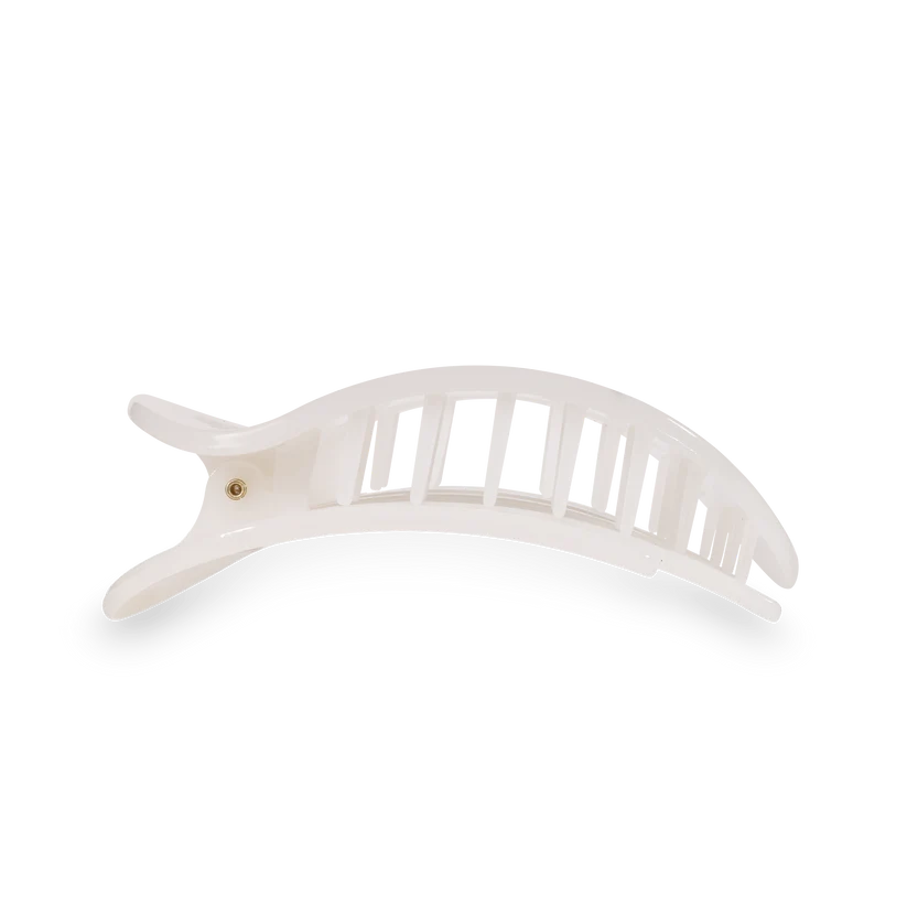 Teleties Flat Round Hair Clip Coconut