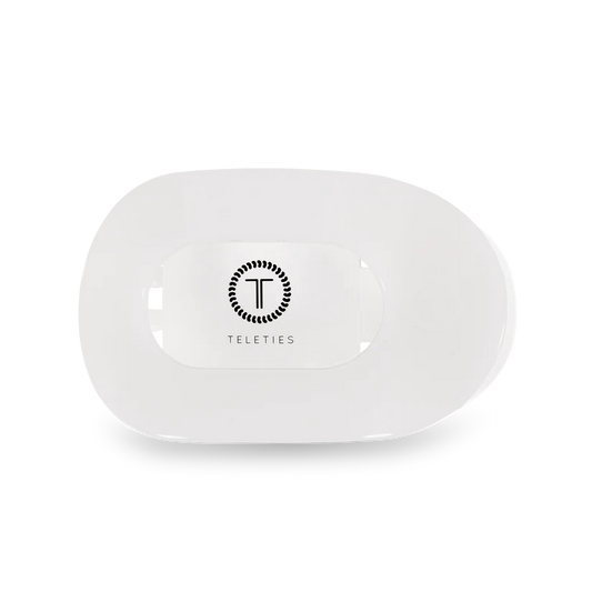 Teleties Flat Round Hair Clip Coconut