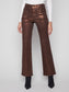 Charlie B Flare Leg Foil Twill Pant Bronze