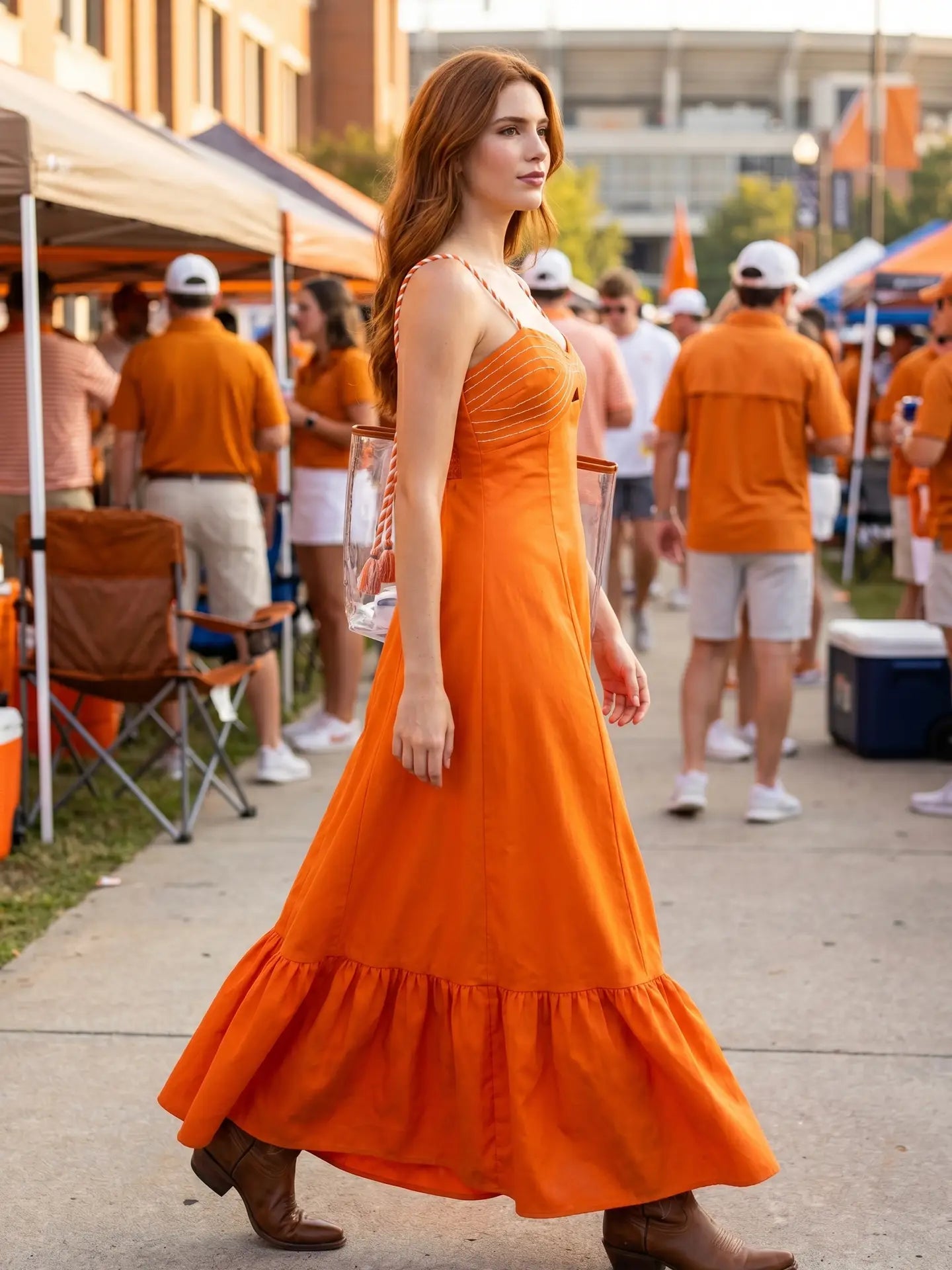 The Tailgate Tassel Maxi Dress
