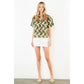THML Puff Sleeve Tiger Print Top