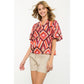 THML Abstract Print Top