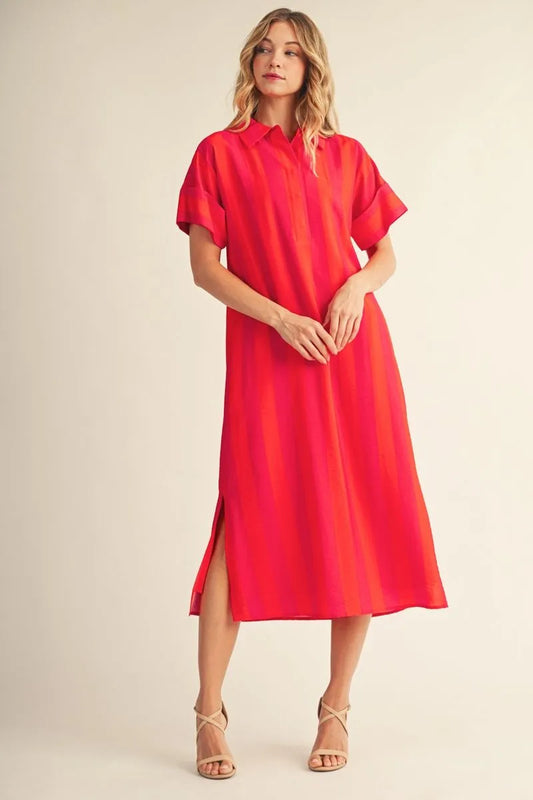 Sunset Sorbet Midi Dress