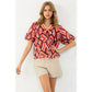 THML Abstract Print Top