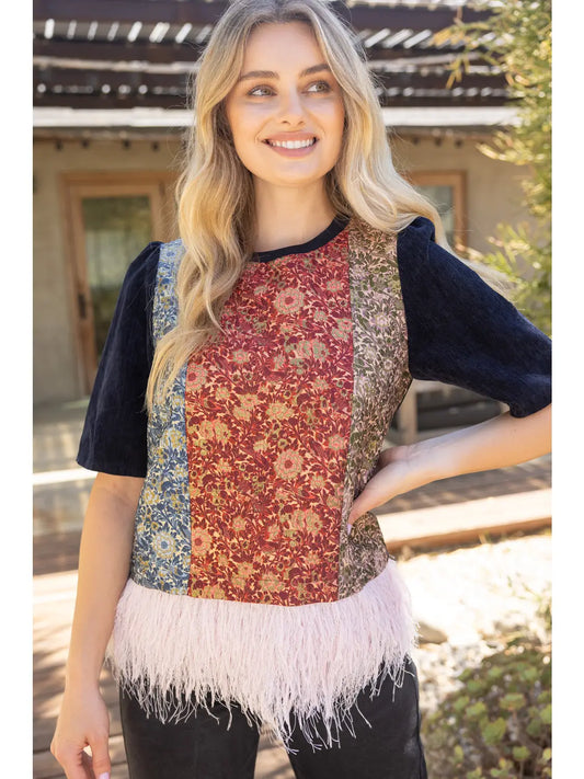 The Midnight Feather Top