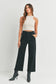Just Black Denim HR Cargo Pocket Wide Leg Black