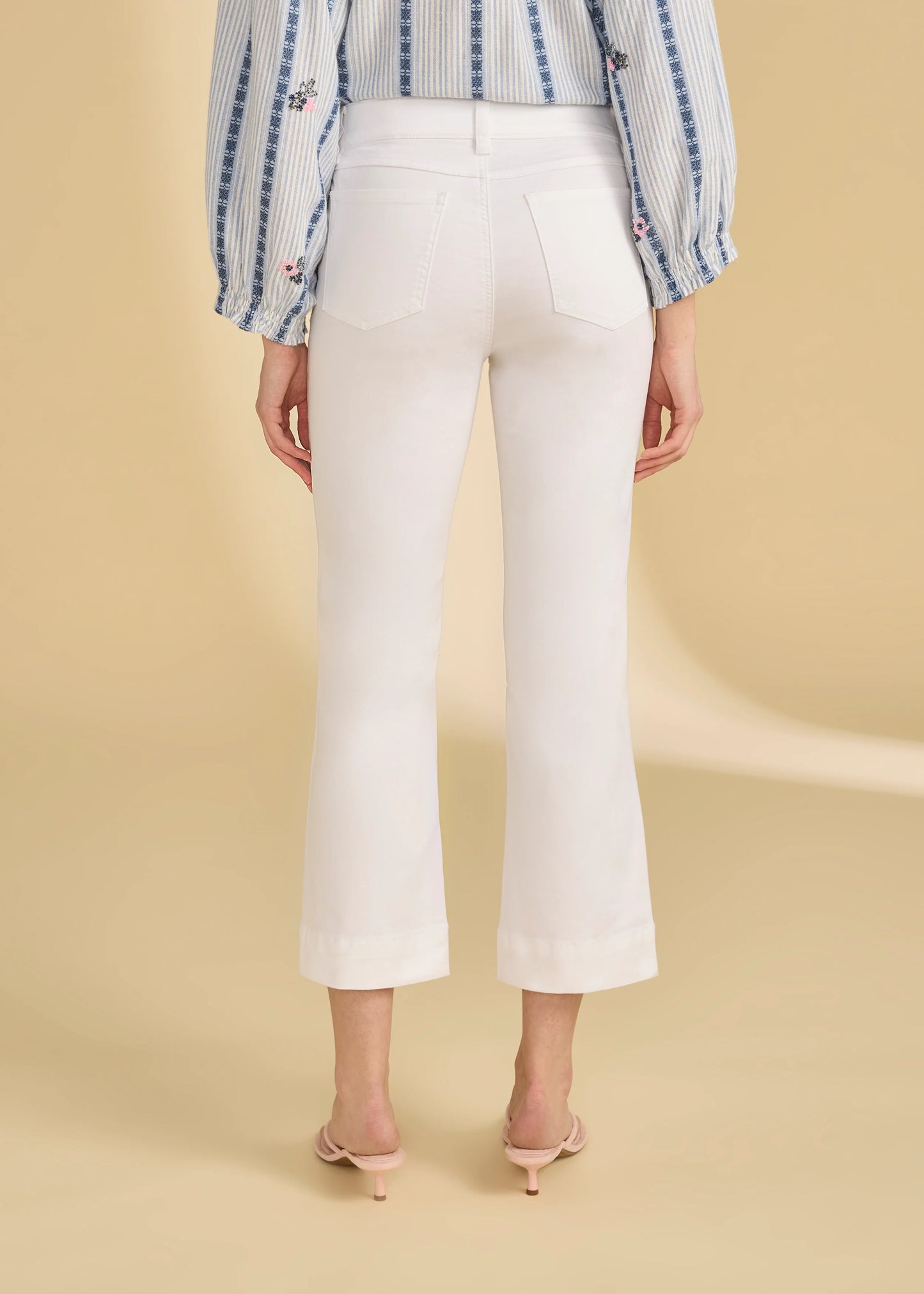 Pull-On Boot Crop Denim White