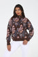 The Rosalie Floral Quarter Zip Brown