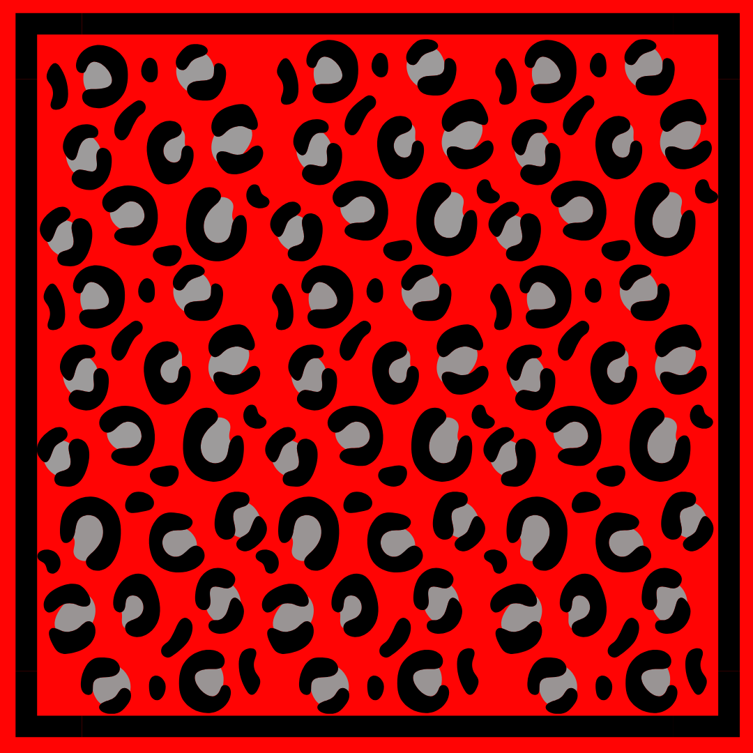 Georgia Bandana Gameday Scarf Cheetah