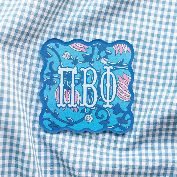 Sorority Block Print Acrylic Coasters