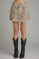 Entro Tiger Print Wrap Mini Skort