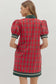 Plaid Dress Red