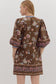 Brown Floral Dress