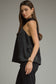 Entro Gold Ring Halter Top Black