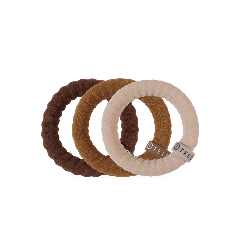 Teleties Small Nylon Hair Ties Espresso Yourself