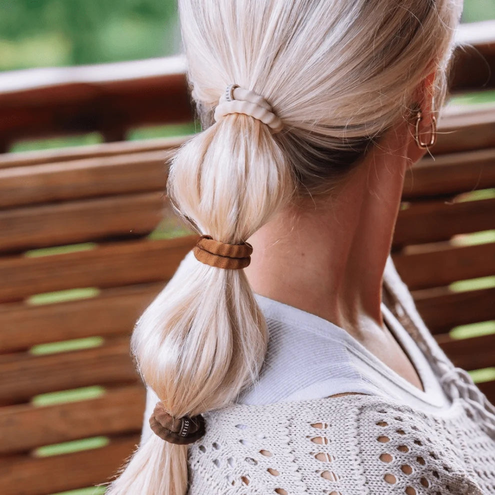 Teleties Small Nylon Hair Ties Espresso Yourself
