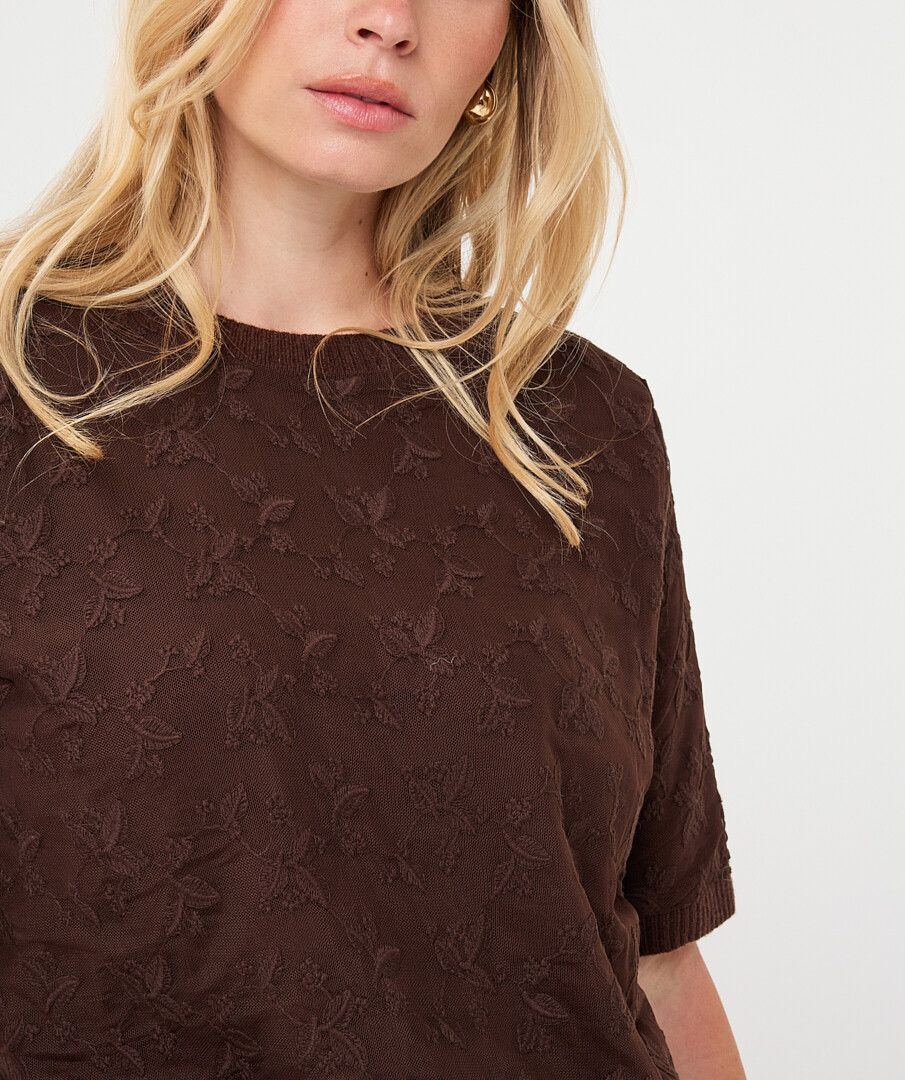 Esqualo Cocoa Classic Knit Top