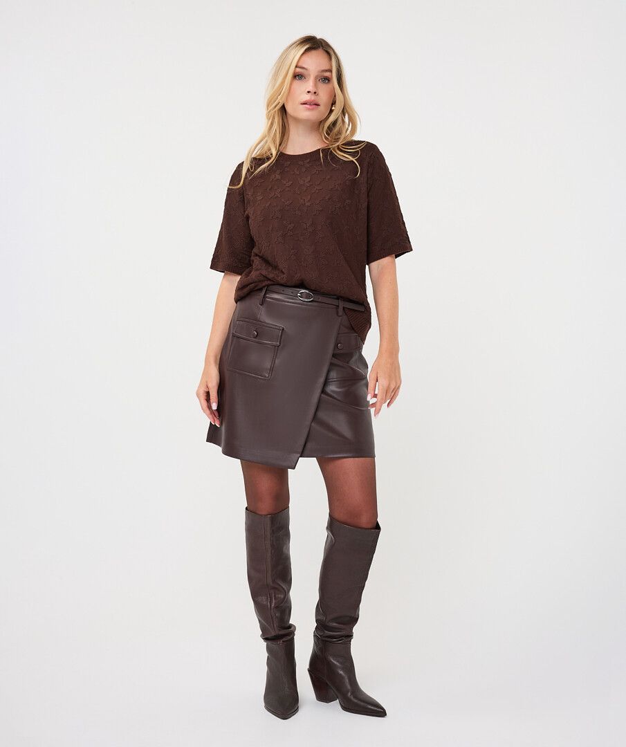 Esqualo Cocoa Classic Knit Top