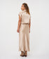 Esqualo Golden Chic Wide Button Blouse