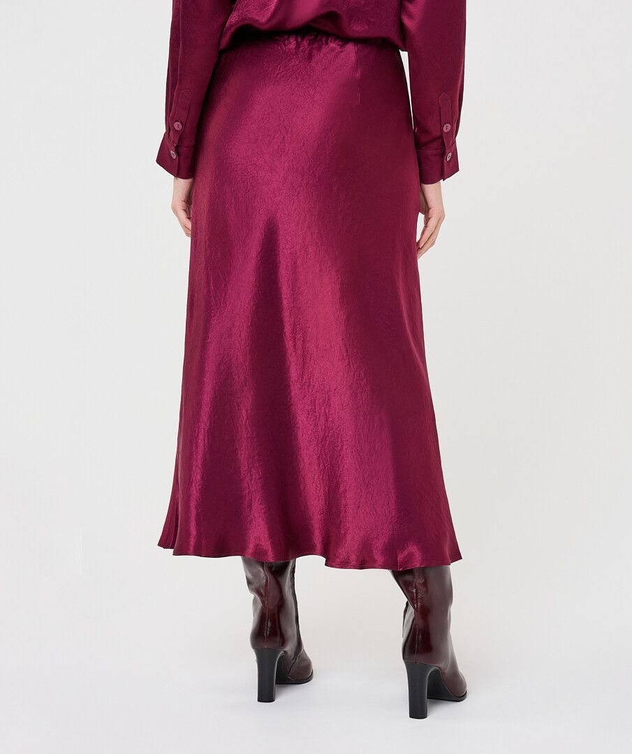 Esqualo Chic Midi Skirt Merlot