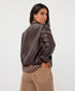 Esqualo Midnight Espresso Leather Jacket