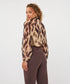 Esqualo Wild Mocha Bow Blouse