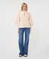 Esqualo Ivory Gold Button Sweater