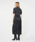 Esqualo Crinkle Midi Skirt Black