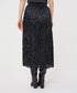 Esqualo Crinkle Midi Skirt Black