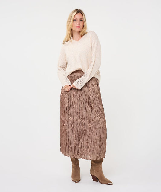 Esqualo Midnight Pleated Skirt