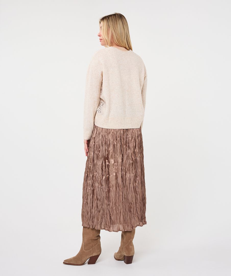 Esqualo Midnight Pleated Skirt