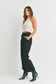 Just Black Denim HR Cargo Pocket Wide Leg Black