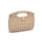 Riley Rattan Clutch Bag