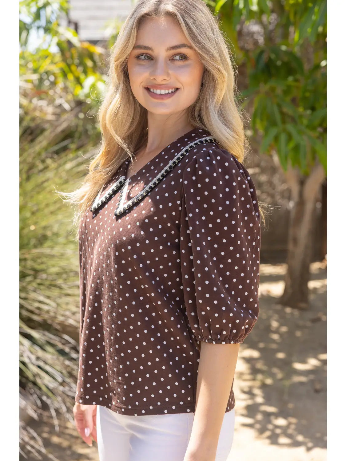 The Hazel Collared Top