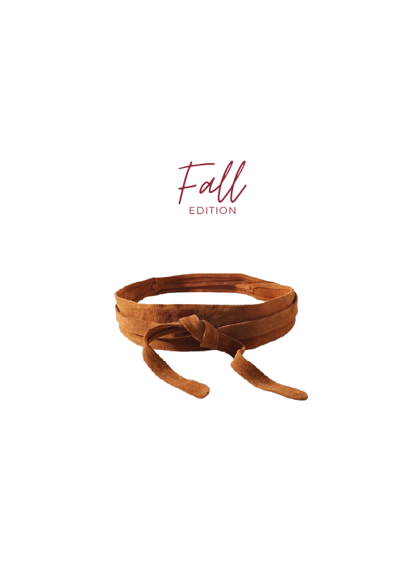 Wrap Belt - Rusty Cognac Suede