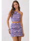 The Floral Paisley Set Purple