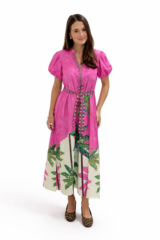 Maude Vivante Nova Dress Pink Tropics